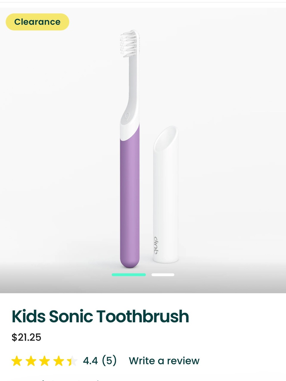 Quip Kids Sonic Toothbrush — Purple with 3 refills
